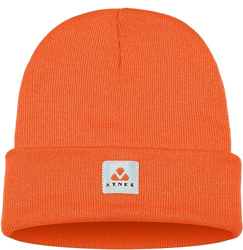 ATNKE Strick Beanie Mütze Dehnbar Weich Warm Täglich Winter Mützen mit Manschetten für Herren und Damen Geschenke