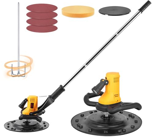 Meticuloso Power Trowel, 3 Pads, Leveling & Mixing