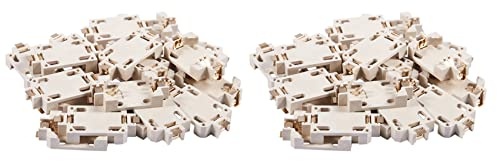 Niniang 40 Stück weißer Rahmen CR2032 SMD Batteriehalter Knopf Batterie Rahmen Batteriebasis