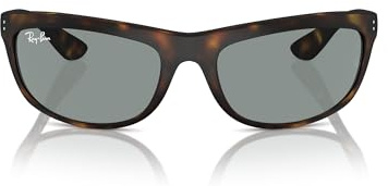 Ray-Ban RB4089 Balorama Sunglasses, Matte Havana/Blue, 62 mm