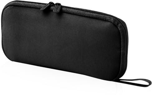 iSuperb Federmäppchen Mädchen Mäppchen Jungen Studenten Federmappe Unisex Stifte Organizer Kosmetiktasche klein Leinen Federtasche für Damen Einschulung Geschenk Schulsachen (Schwarz)
