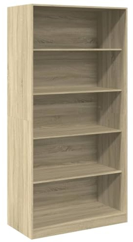 vidaXL Garderob sonoma-ek 100x50x200 cm konstruerat trä