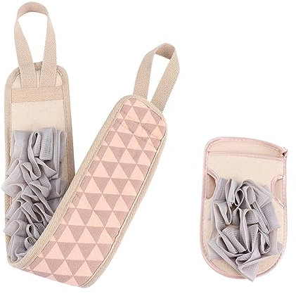 Beatifufu 2stücke Körper Peeling Handschuh Mit Bademassagebürste Badezimmerzubehör Für Duschhandschuhe Peeling-gurt Badetuch Und Haut Massage