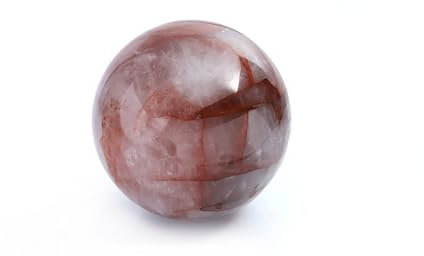 HIMALYA QUARTZ Heilkugeln, natürliche rosa Quarzkugel für Meditation und Yoga, dekorative ethnische Quarzkugel, Größe 79–80 mm, HQB-D-98