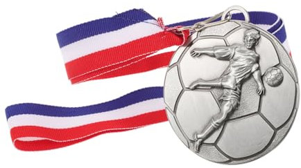 TOBBOMEY Metallmedaillen Für Junge Mädchen Wettbewerbsmedaillen Fußballmedaillen Meistermedaillen Sportauszeichnungen Filigrane Medaillen in Großen Hängende Fußballmedaillen Aus