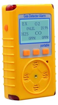 Détecteur de fuite Analyseur de détection d'alarme de gaz multiparamètres portable KP826, moniteur de gaz d'oxygène portable résister aux environnements exigeants