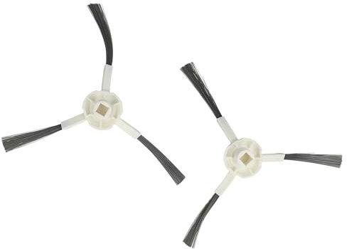 vhbw 2x Seitenbürste kompatibel mit Mova E30 Ultra Saugroboter | Reinigungsbürsten Set, weiß / grau