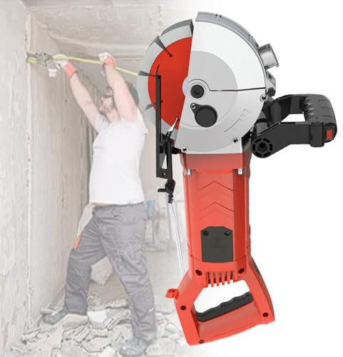 VNATWGOO 8300W Multi-Material Wall Chaser, 220V No Dust Cutting Machine for Concrete, Marble Countertops, Brick