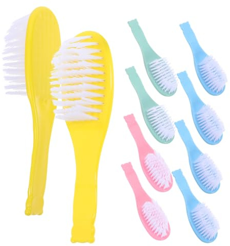 Sosoport 10pcs Infant Hair Brush Set Soft Bristles Newborn Scalp Massager Baby Grooming Kit Household Baby Accessory for Boys and Girls Bath and Daily Care