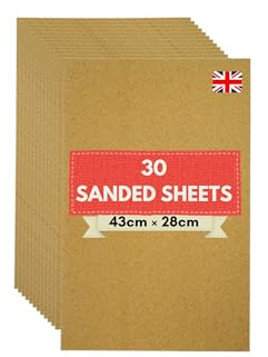 Britshop Birds Cage Red SANDED SHEETS 43cm x 28cm - 30 Pack Cage Liners
