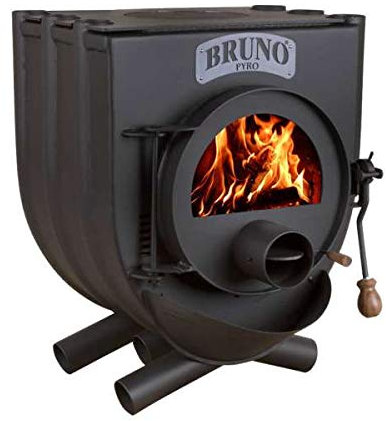 Werkstattofen Bruno Pyro I mit Herdplatte - 13 kW Warmluftofen - Energieeffizienzklasse A - Zulassung für Deutschland und Schweiz - BimSchV (ohne Untergestell, ohne Seitenverkleidung)