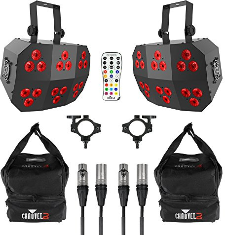 Chauvet DJ Wash FX 2 LED FLOOD 18 x 6 W DMX Light inc sacs câbles télécommande