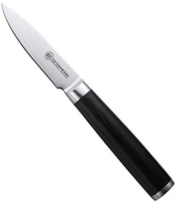 CARL SCHMIDT SOHN Spickmesser Konstanz aus Damaststahl und Holz in der Farbe Silber-Schwarz, Klingenlänge: 9cm, 071349