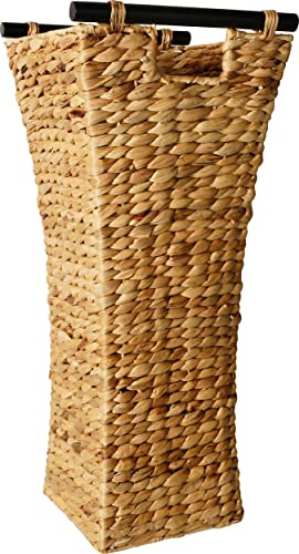 Artra Design Schirmständer Wasserhyazinthe Natur 25/26/60 cm | edel verarbeitet, Handarbeit, nachhaltig, Auffangschale