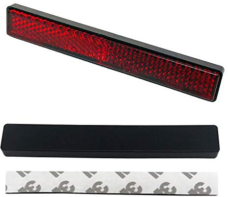 Motorrad Kennzeichen Reflektor Rückstrahler selbstklebend für Moped Roller Quad E-geprüft