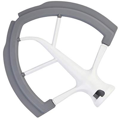 Roabertic Flex Edge Beater for KitchenAid Bowl-Lift Stand Mixer - 6 Quart Flat Beater Paddle with Flexible Silicone Edges