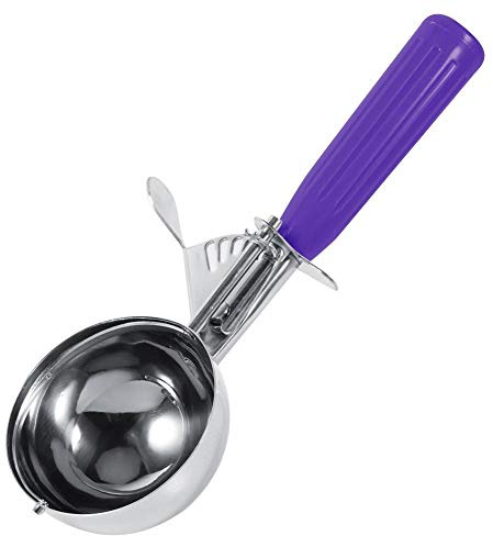 Disher, Cuillère à crème glacée en acier inoxydable Ice cream scoop poignées antidérapantes, cuillère à gâchette, cuillère à crème glacéeurs différentes, acier inoxydable(4.2CM)