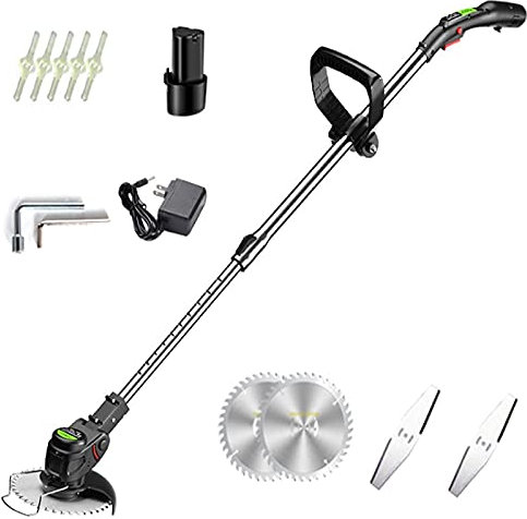 ZHYX Tondeuse À Gazon Électrique Au Lithium sans Fil Petite Tondeuse À Gazon Rechargeable,5000mA1 Electricity 1 Charge