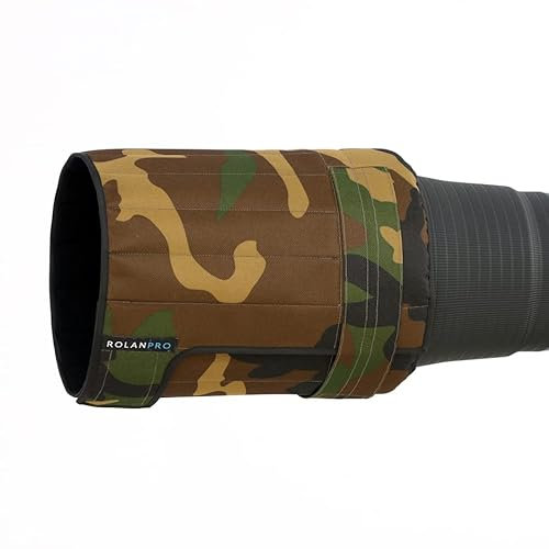 Rolanpro Parasol Plegable para Objetivo de teleobjetivo para Canon, Nikon, Sony, Sigma, Tamron, 500 mm, f/4 SLR (M)-#6, Verde, Impermeable