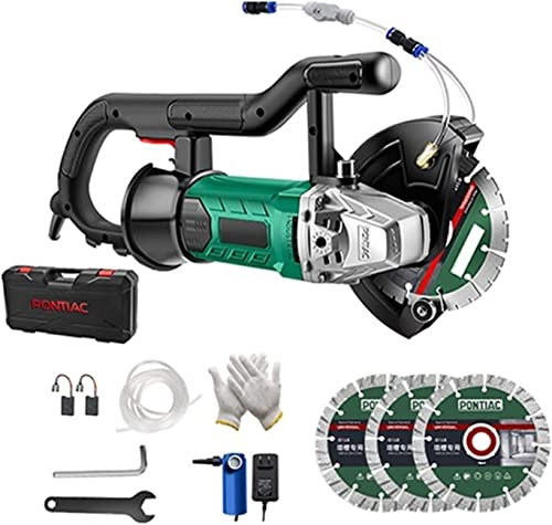 SPUZZO Máquina cortadora de rozadoras de Pared Máquina cortadora de Ranuras de rozadoras de Pared eléctrica Máquina ranuradora Sierra Circular Máquina de canalización de Pared for Corte de hormigón (