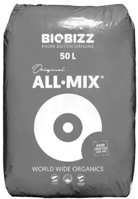 GROWMANIA Fertilizante All Mix de BioBizz 50 L | Sustrato Orgánico para Plantas y Cultivos | Abono Nutritivo Bio Bizz