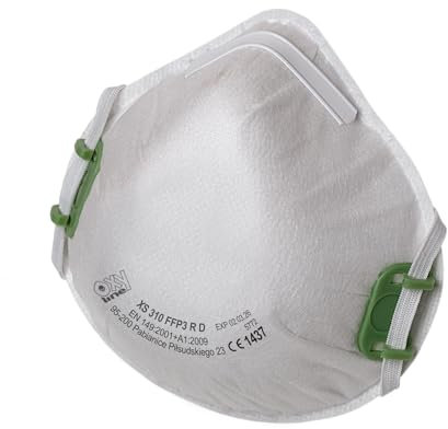 Oxyline 10x XS310 FFP3 R D wiederverwendbare Atemschutzmaske Halbmaske Staubmaske Atemmaske Schutzmaske mit extra Dichtlippe