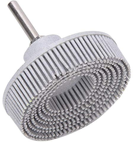 BomDog Roue de Polissage, Disque À Poils de 3 Pouces, Détail En Caoutchouc Émeri, Brosse Abrasive, Ébavurage, Polissage, Meule, Bijoux, Bois, Métal, Polissage/White