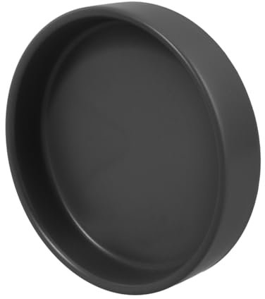Yardwe Große Keramikschalen Für Pflanzen Blumentopf-untersetzer Auslaufsicher Robustes Kreisförmiges Design Grauer Pflanzenuntersetzer