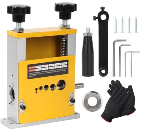 Máquina peladora de cables para cable de 3-17 mm, pelacables eléctrica manual con mango extraíble, puede pelar 5 cables al mismo tiempo, pelacables