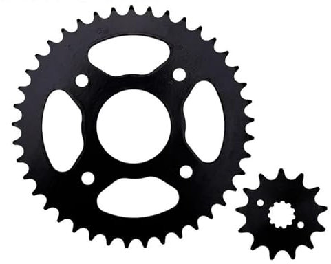 Generico Pignone di Trasmissione Un Set di Ruote Dentate per Ingranaggi A Catena Anteriore E Posteriore per Accessori Moto per Honda AX-1