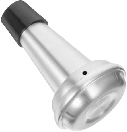 TOGEVAL Compact Trumpet Mute for Brass Instruments Practice Silencer Sturdy Metal Construction for Home or Travel Use