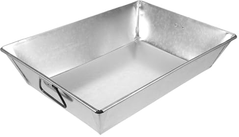 INOOMP Rectangle Iron Ash Pan with Handles for Efficient Ash Collection and Dent Resistance, Fire Wood Holder Accessory Suitable for Indoor Home Decor Fireplace Use