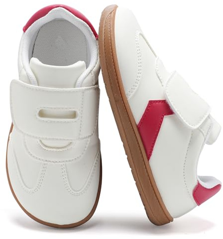 Mioceko Barefoot Niños Niña Zapatillas Respetuosas Anchos Calzado Descalzo CóModo Zapatos Deportivas Bebe Antideslizantes Sneakers Casual Exterior Beige Rojo 32 EU