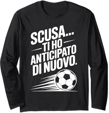 Difensore Calcio Stopper Frase Divertente Pallone Maglia a Manica