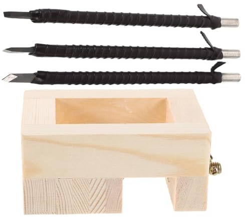 ifundom Wolframstahl Stein Holzschnitzmesser Set mit Ergonomischem Griff Vielseitiges Gravurwerkzeug für Jade für Anfänger und Profis Multifunktionales Schnitzset für Kunstvolle Gravuren