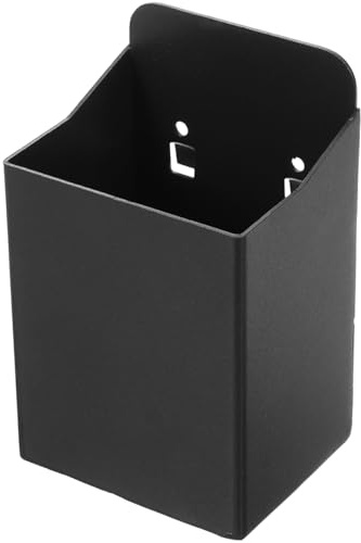 OSALADI Bottle Cap Collector Storage Bucket Wall-mounted Beer Bottle Cap Storage Rack with Iron Construction and Easy to Clean Design, Sleek Black Beer Lid Holder for Kitchen Bar