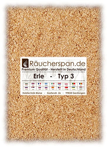 Räuchergold en bois farine de fumage d'aulne Aulne type 3, Incendie Basse, 1 kg