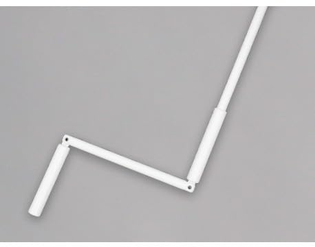 VOLET-MOUSTIQUAIRE Manivelle avec Tige Rond 12 mm L140 cm en Acier laqué Blanc
