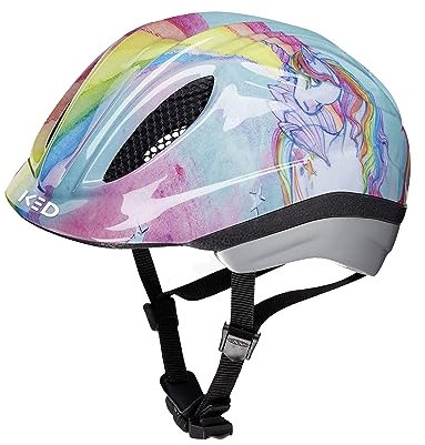 Meggy II Originals Kinder Fahrradhelm, Made in Germany, mit LED-Rücklicht, nur 220g, QUICKSAFE Verstellsystem und Insektenschutz