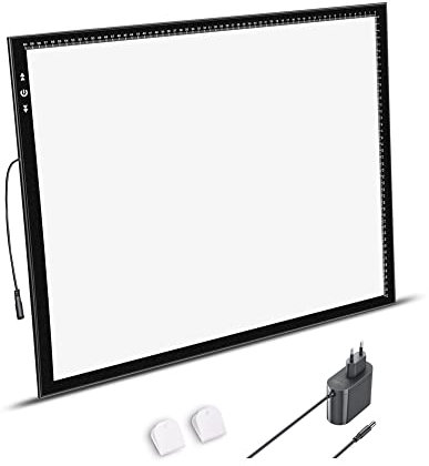 HSK A2 LED-Lichtpad Sperren/Entsperren Touch-Dimmer-Knopf Helligkeit 5500 Lux verpackter Adapter 12V2A