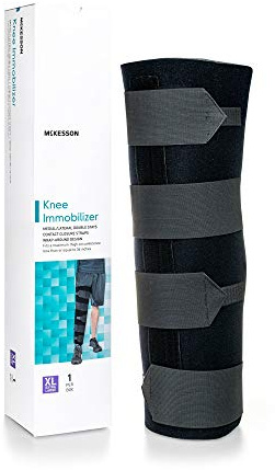 McKesson Knee Immobilizer Brace, Adjustable Leg Straightener, One Size Fits Most, 36 in Circumference, 18 in Length, 1 Count