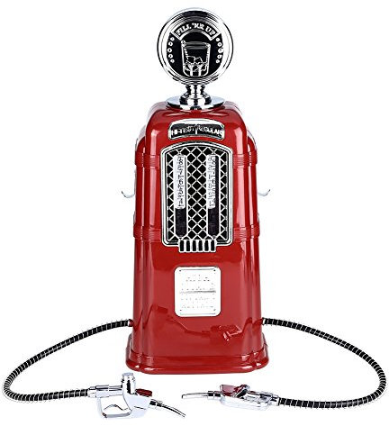 Distributore di birra con due pompe, 1000 c c Distributore di liquore per distributori di vino Accessori per bar usati in bar, alberghi, sale da tè, KTV, famiglia(rosso)