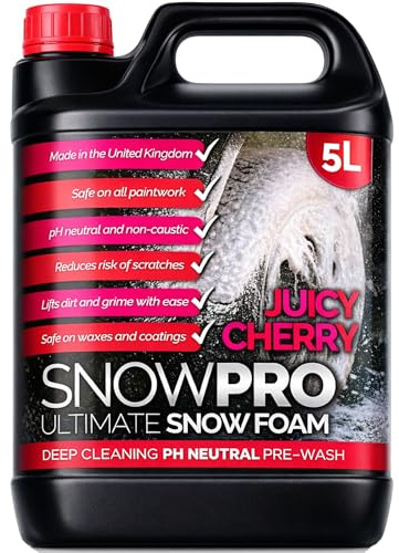 SnowPro Snow Foam Shampoo Car Wash 15L Soap pH Neutral Vehicle Cleaning Detailing Pre Wash Cherry Fragrance