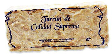 Turrón Duro sin azúcares añadidos - 300 gramos - Elaboración artesana, desde Jijona, la cuna del turrón, directo a tu casa