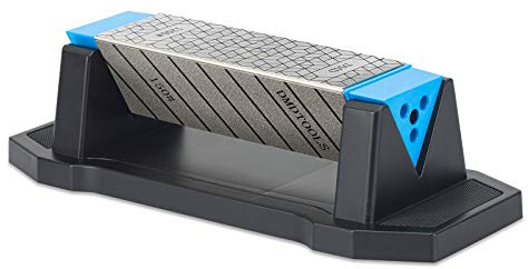 DMD Diamond Whetstone Knife Sharpener, 3-Sided Grit Coarse 150 | Medium 325 | Extra Fine 1200, Multi-Use Diamond Plate Honing Stone, Professional Sharpening Tool for Kitchen, Outdoor & Workshop