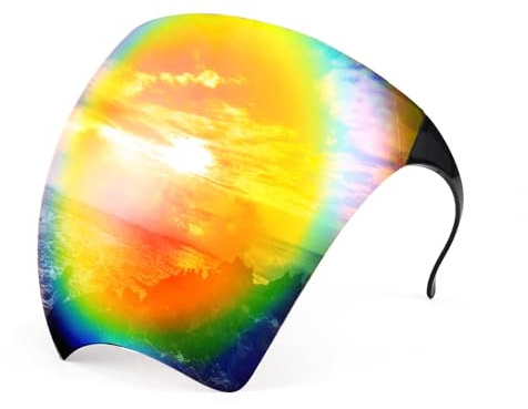 FEISEDY Gafas de Sol Visera Futurista Máscara Facial Completa B2781 | Oversized, para Mujeres y Hombres, Protección UV400