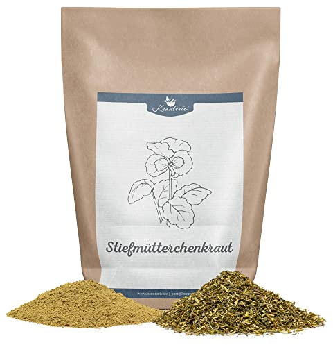 Krauterie Stiefmütterchenkraut für Hunde, geschnitten (100 g) | Artgerechtes Einzelfuttermittel für Hunde in Spitzenqualität - frei von Zusatzstoffen, zuckerfrei, getreidefrei
