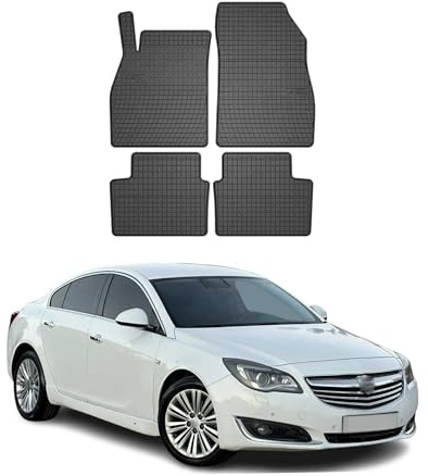 OMAC Fußmatten für Opel Insignia 2008-2017 Gummi 4tlg Schwarz | Automatten, Gummimatten, Allwetter, Antirutsch, fahrzeugspezifisches Produkt, wasserdicht