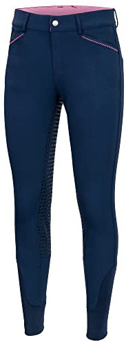 Start WealdenFullGrip Kinder Reithosen Vollbesatz Reithose Mädchen mit Silikon, Vollbesatzreithose, Mädchenreithose, Besatz Reithose, Kinder Reitleggings Silikonvollbesatz (Dunkelblau, 146)