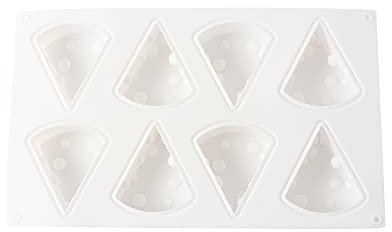 Vctitil Molde de chocolate con forma de queso, molde de silicona para hornear pasteles de chocolate y hacer velas hechas a mano en 3D, herramientas de bricolaje para mousse, postre, gelatina, pudín